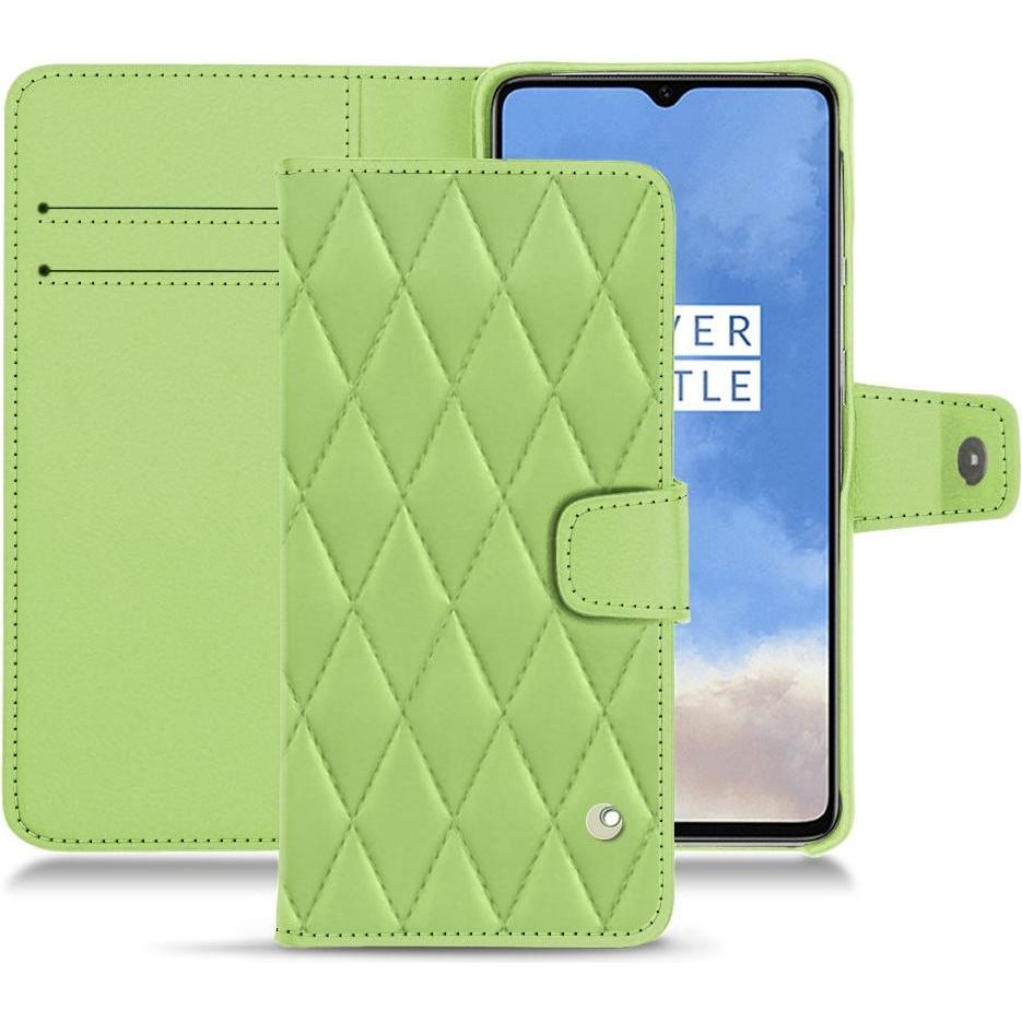Noreve Lederschutzhülle Wallet (OnePlus 7T), Smartphone Hülle, Grün
