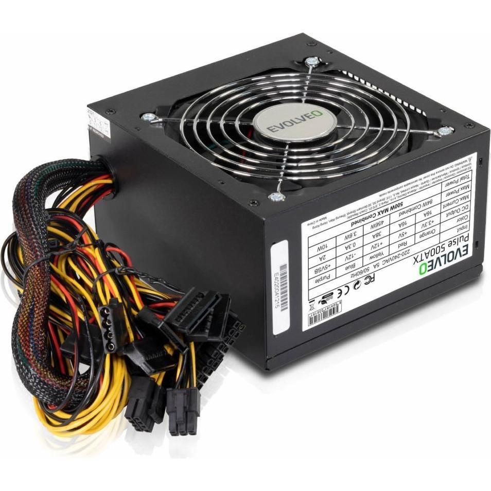 Evolveo /500W/ATX/Bulk (500 W), Alimentatore PC, Nero