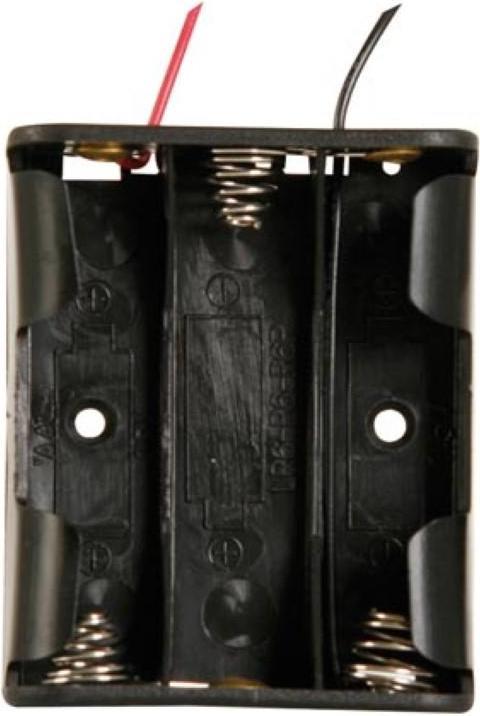 Produktbild Velleman Batteriehalter Für 3 x Aa-Batterien (Mit Kabeln)
