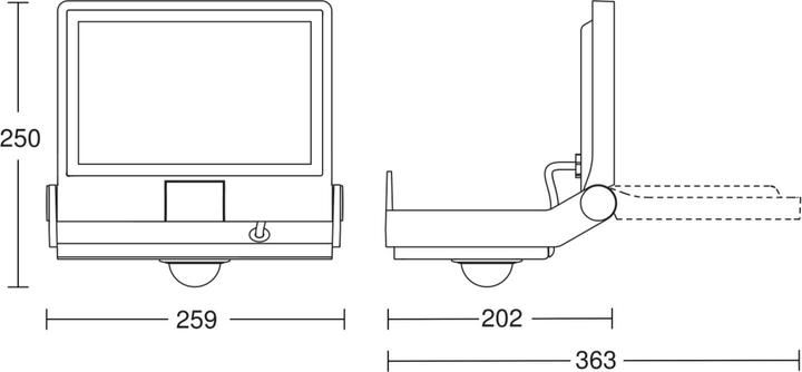 Actual product image Steinel Sensor LED Spotlight (4370 lm, IP44)
