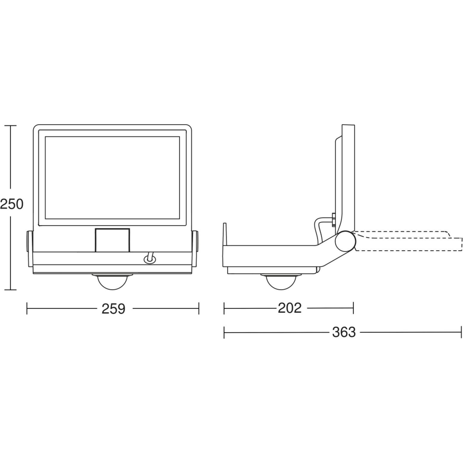 Thumbnail - Steinel, Fassadenbeleuchtung, Sensor-LED-Strahler (4370 lm, IP44)