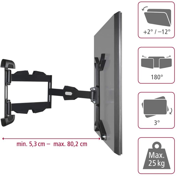 Actual product image Hama Fullmotion (Wall, 65", 25 kg)