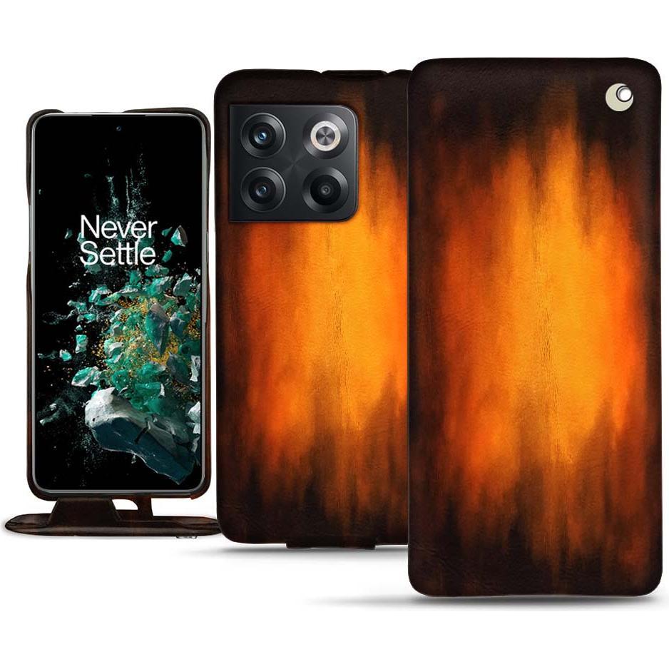 Noreve Lederschutzhülle vertikal (OnePlus 10T), Smartphone Hülle, Violett