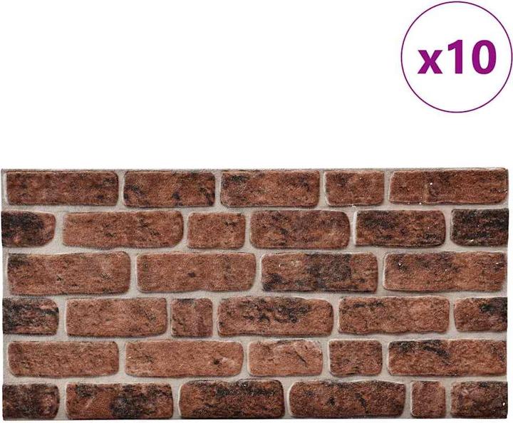 Dark brown with brick design