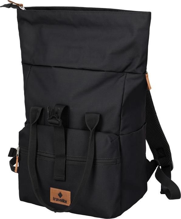 Travelite Basics Short Handle Rollup 11 l, Schwarz (11 l)