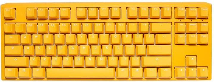 Ducky One 3 Yellow TKL Gaming Tastatur, RGB LED - MX-Speed-Silver (US) (US, Kabelgebunden)