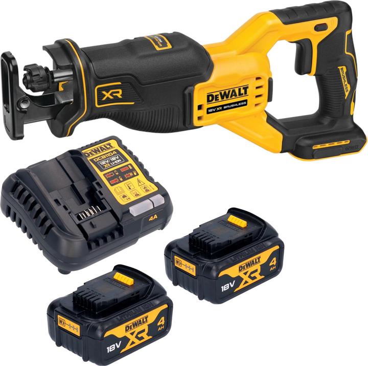Image du produit DeWalt DCS 382 M2 Akku Reciprosäge Säbelsäge 18 V Brushless + 2x Akku 4,0 Ah + Ladegerät