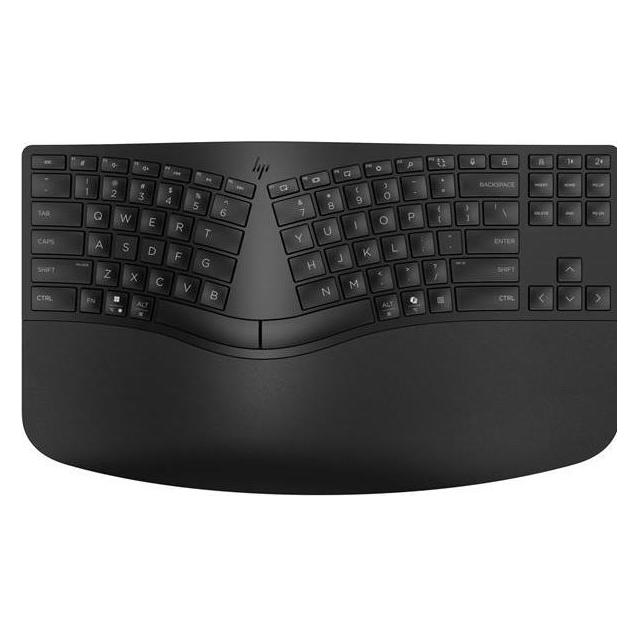 HP Kabellose Tastatur 965 Ergonomic (DE, Kabellos), Tastatur, Schwarz