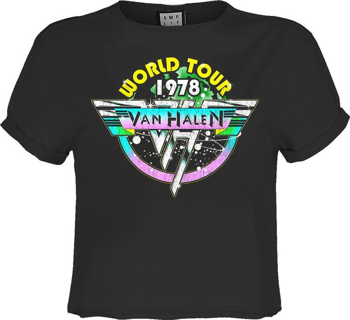 Immagine prodotto Amplified World Tour 78 Maglietta Corta Van Halen Donna (L)