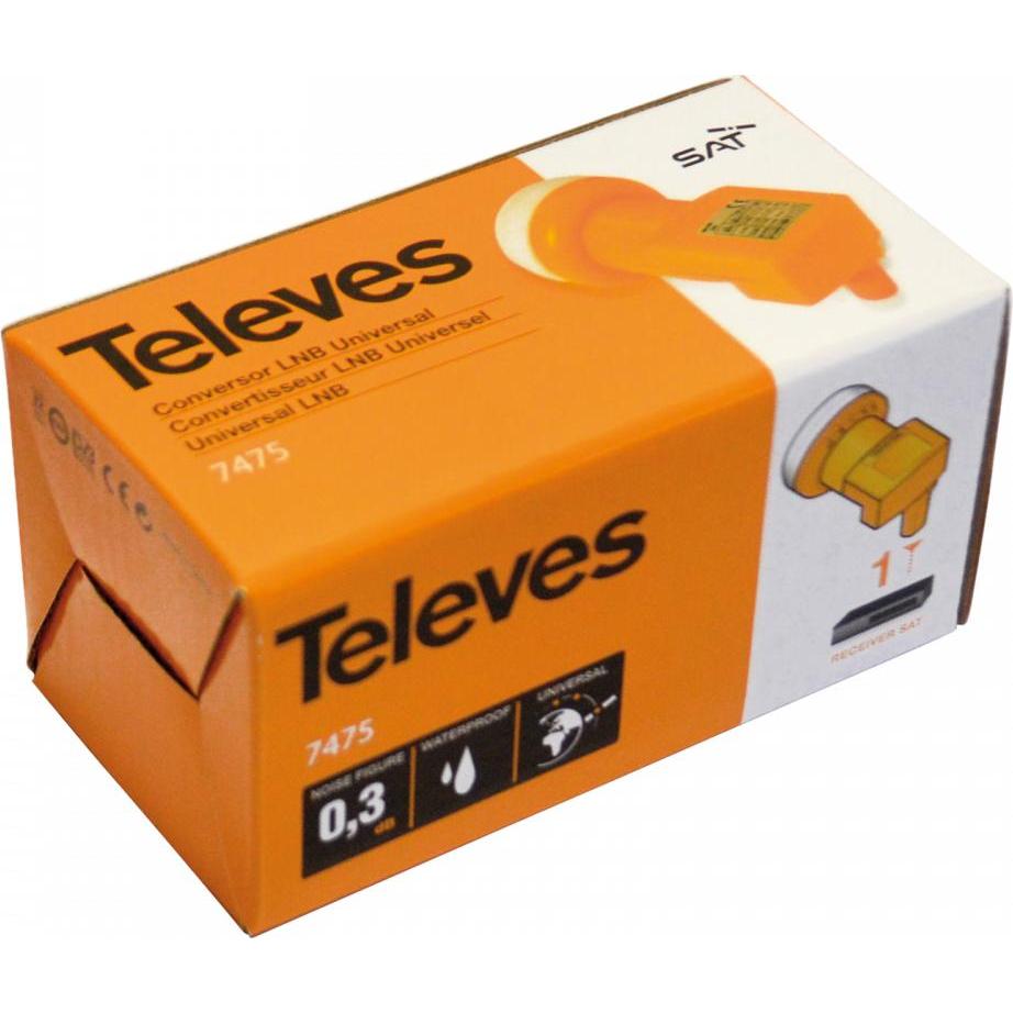 Thumbnail - Nenurodyta Konverter LNB für einzelne Fernseher (Single LNB, 40mm), LNB, Orange