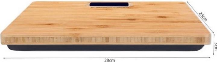 Produktbild Ruhhy Digitale BAMBUS PERSONENWAAGE Design Waage bis 180kg (180 kg)