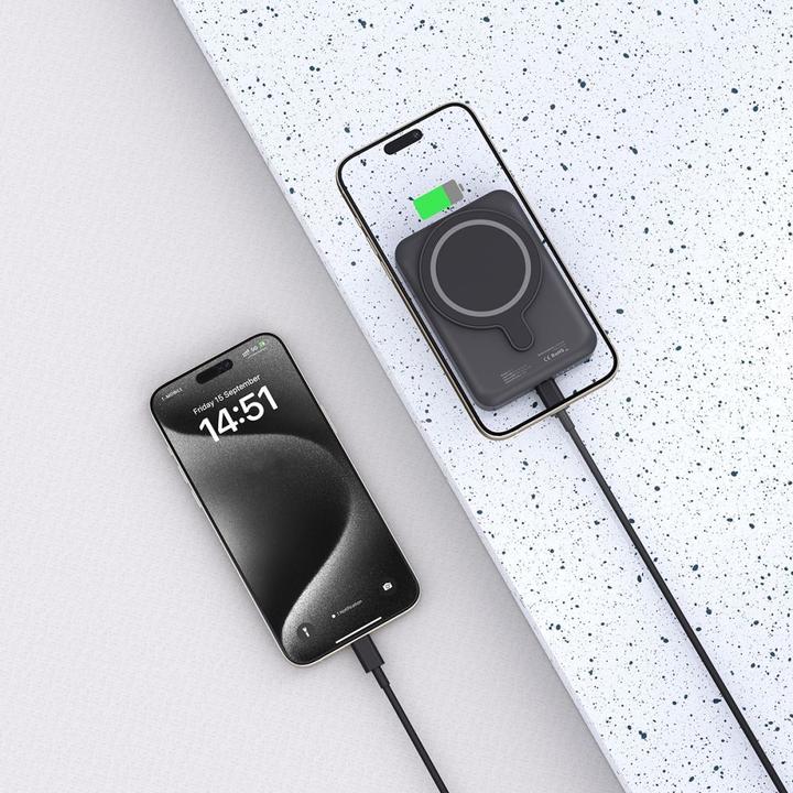 Immagine prodotto Tech Powerbank techninės apsaugos PB11 LifeMag 10000 mAh Juodas (10000 mAh, 15 W)