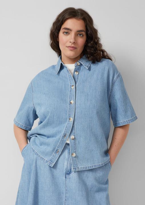 Produktbild s.Oliver Denim-Bluse im Relaxed Fit (50)