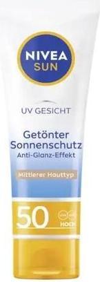 Image du produit Beiersdorf NIVEA SUN UV visage get. Protection solaire BB ebenm. H, 50 ml CRE (Crème solaire visage, SPF 50+, 50 ml)