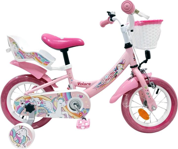 Actual product image Volare - Children's Bicycle 12 - Unicorn Pink (61270) (12")