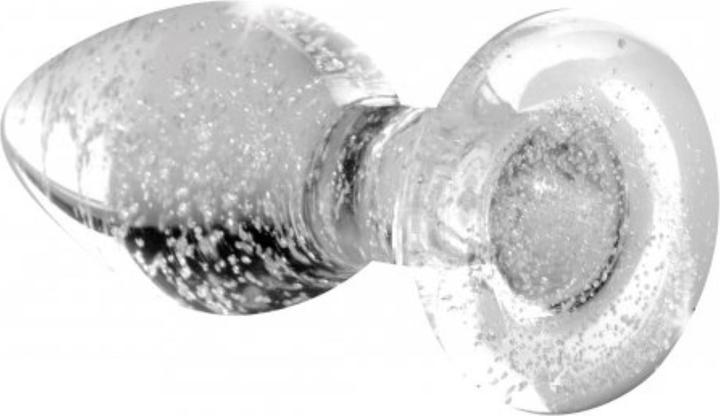 Actual product image XR Brands GlowInTheDark GlasAnalplug Klein