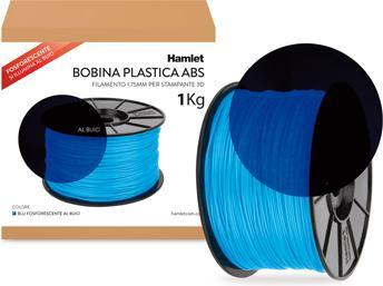 Produktbild Hamlet 1kg dunkel phosphoreszierende blaue ABS Filamentrolle für 3DX100 3D-Drucker (ABS, 1.75 mm, 1000 g)