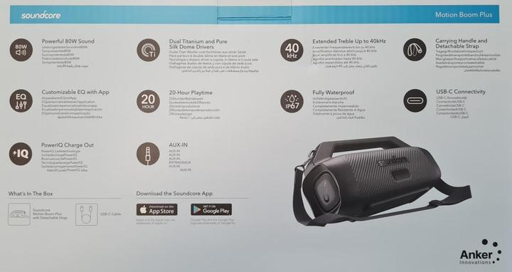 Actual product image soundcore Motion Boom Plus (20 h, Rechargeable battery operated)