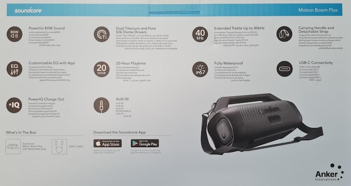 Produktbild soundcore Motion Boom Plus (20 h, Akkubetrieb)