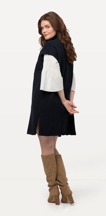 Immagine prodotto Ulla Popken Abito mini dal taglio smanicato in maglia di cotone biologico con collo dolcevita (50, 52)