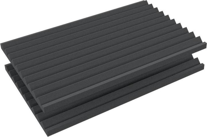 Produktbild Feldherr Zick-Zack Schaumstoffeinlage für Eurobehälter 60x40, 560x360x28mm (Schaumstoff)