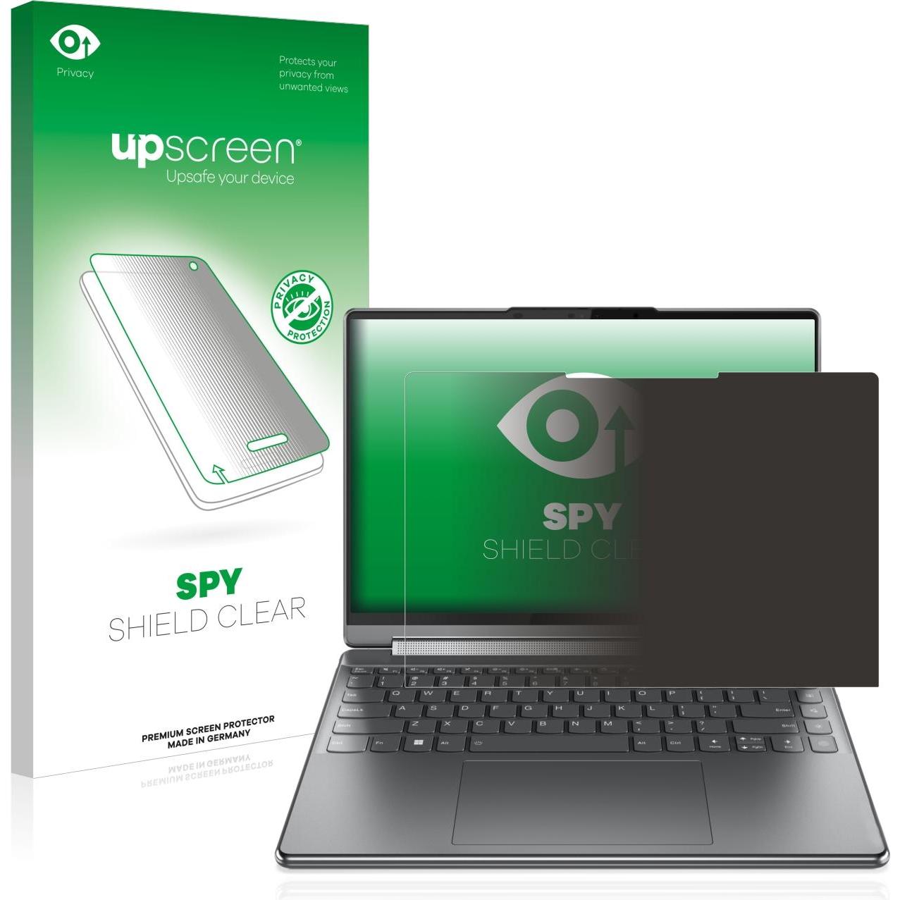 upscreen Spy Shield Blickschutzfolie (14", 16 : 10), Notebook Schutzfolie
