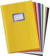 Actual product image Herlitz File protector DIN A4, embossed (raffia), PP, black with glued-on inscription label (A4)