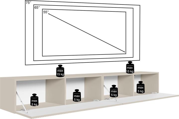 Produktbild Selsey Veldio (201.60 x 31.60 x 28.50 cm)