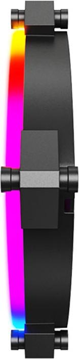 Actual product image Montech RX120 PWM ARGB fan - 120mm, black (120 mm, 1 x)