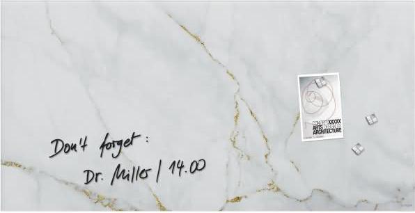 Actual product image Sigel Glass Magnet Board Artverum with Design (Magnet board, 91 x 46 cm)