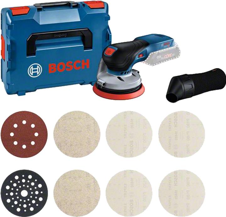 Bosch Professional Combi-Set GEX 18V-125 + M480 (Eccentric grinder)