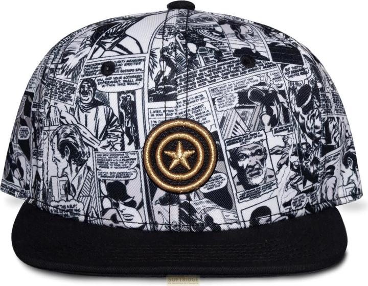 Difuzed Marvel Heroes - Captain America - Men's Snapback Cap (One Size)