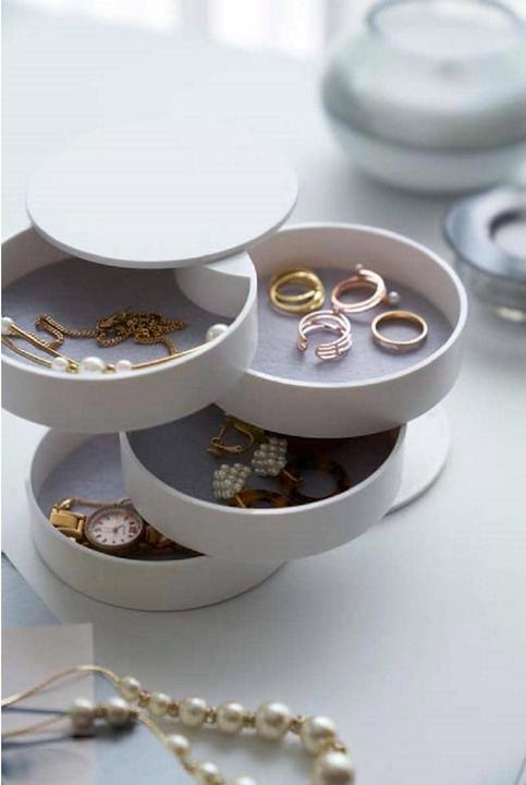 Actual product image Yamazaki 4-tier TOWER jewellery box