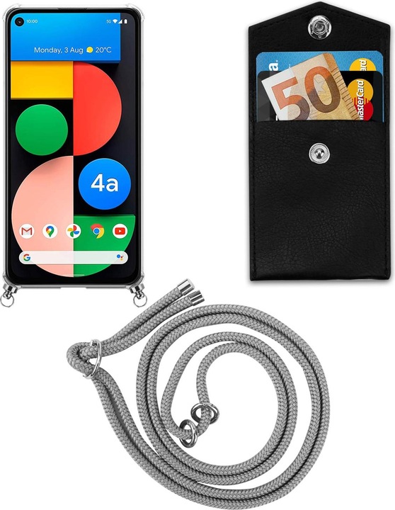 Produktbild Cadorabo TPU Handy Kette SILBER Cover