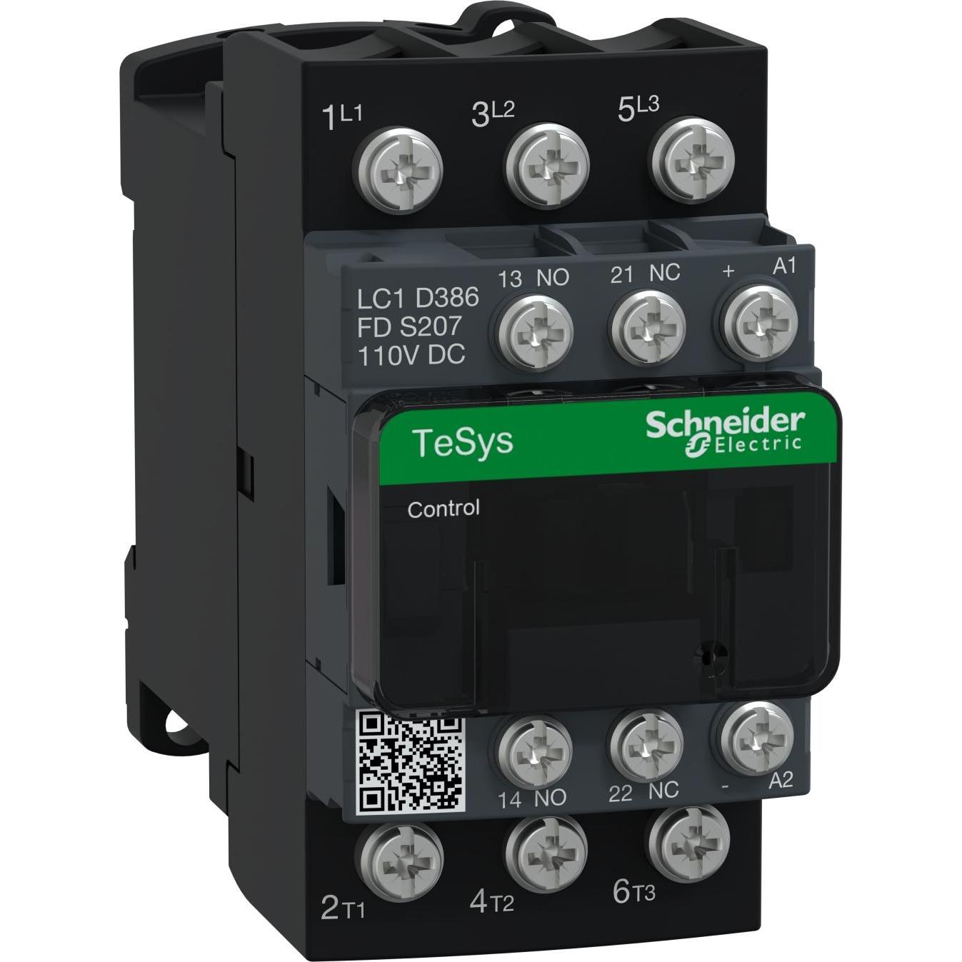 Schneider Electric SCHÜTZ TESYS LC1D 3p AC3 440V 38A W LC1D386FDS207, Relais
