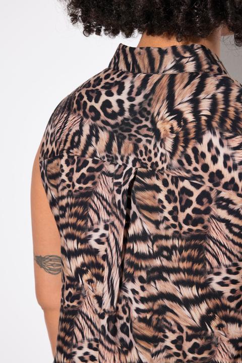 Produktbild Angel of Style Bluse, ärmellose A-Linie, Animalmuster (54)