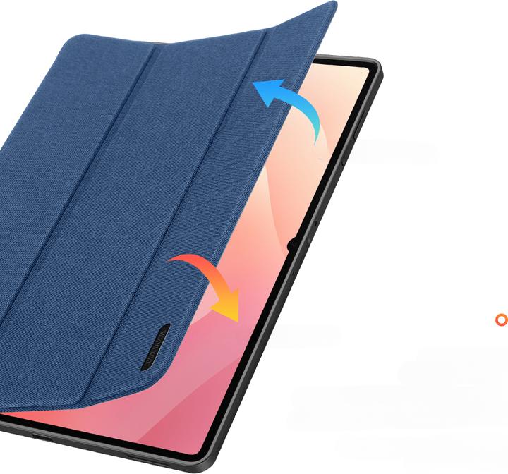 Actual product image Samsung Galaxy Tab S11 Ultra - Ducis Domo Series, stand-up flip case, blue (Samsung Galaxy Tab S11 Ultra)