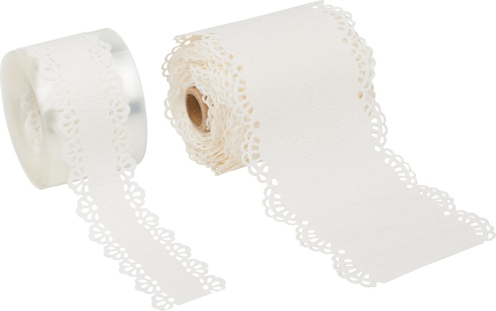 Image du produit Heyda Bordure en dentelle de papier, autocollante, 2m (16 mm)