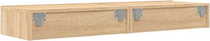 Actual product image vidaXL TV Schrank mit LED-Leuchten Fernsehschrank Lowboard 2 Stk. Sonoma-Eiche