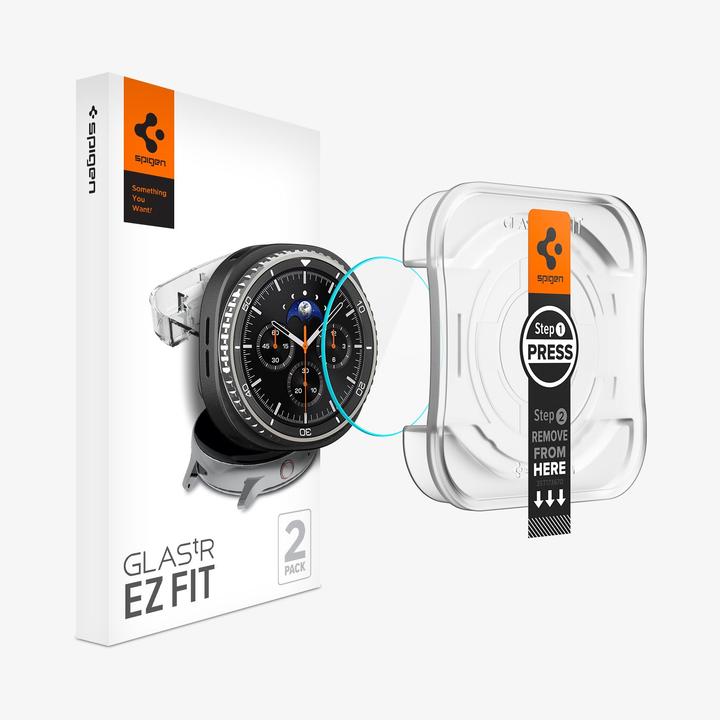 Immagine prodotto Spigen - Glas.tR EZ Fit (2 pack) - Samsung Galaxy Watch8 Classic - Clear