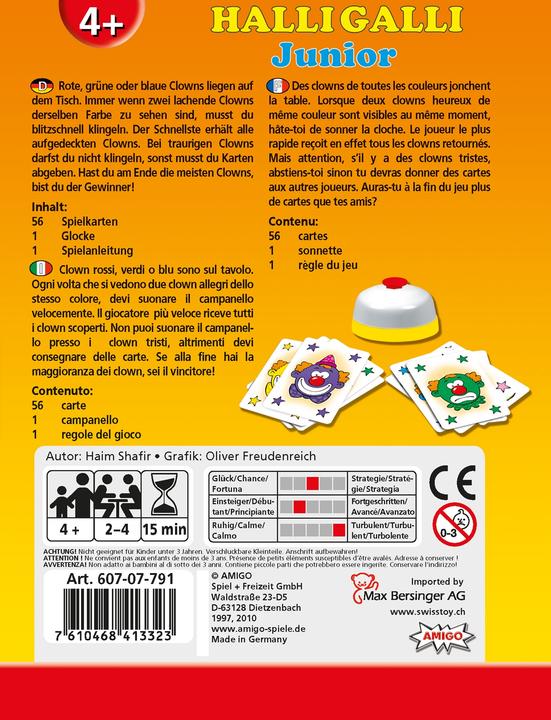 Actual product image Amigo Halli Galli Junior (French, German, Italian, 2 - 4 Players)