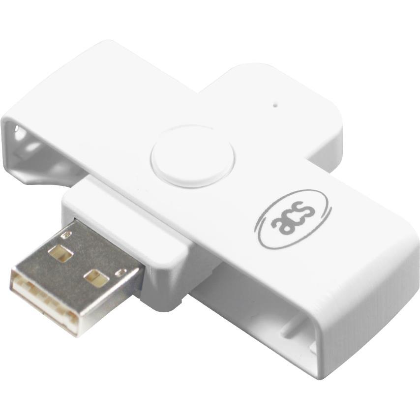 ACS ACR39U PocketMate II (USB 2.0), Speicherkartenlesegerät, Weiss