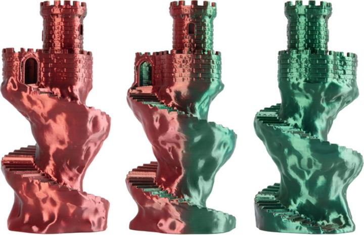 Immagine prodotto Filament · PLA Magic SILK · FOREST FLAME · 1.75mm · 1kg (PLA, 1.75 mm, 1000 g, Multicolore)