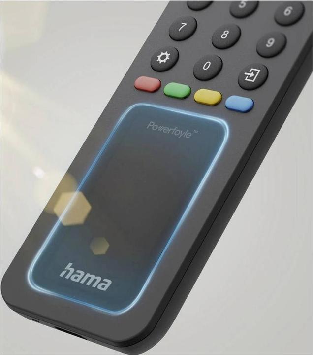 Produktbild Hama Universal-Fernbedienung TV, IR, Solar, für 8 Geräte, lernfähig, App-Tasten (Universal Fernbedienung, Infrarot)