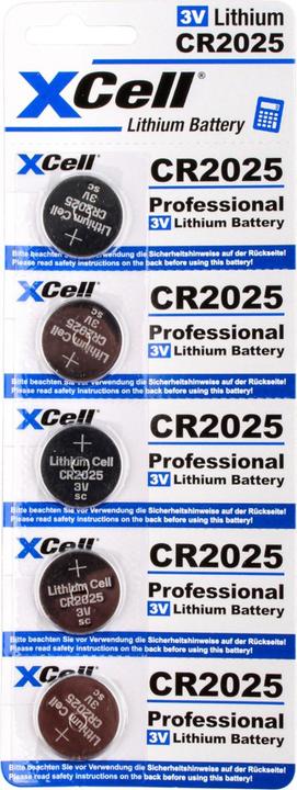 Produktbild Hückmann Knopfzelle Lithium 3V (5 Stk., CR2025, 170 mAh)
