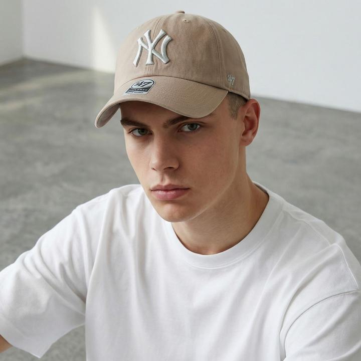 Actual product image 47 Brand Ballpark Cap - Clean Up New York Yankees Khaki