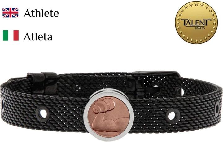 Immagine prodotto Talent Bracciale Gioielli Talento Atleta (23.50 cm, Acciaio inossidabile)