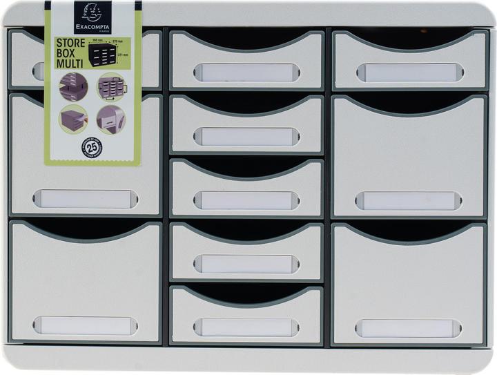 Immagine prodotto Exacompta Cassettiera STORE-BOX MULTI 313740D 11 cassetti grigio chiaro