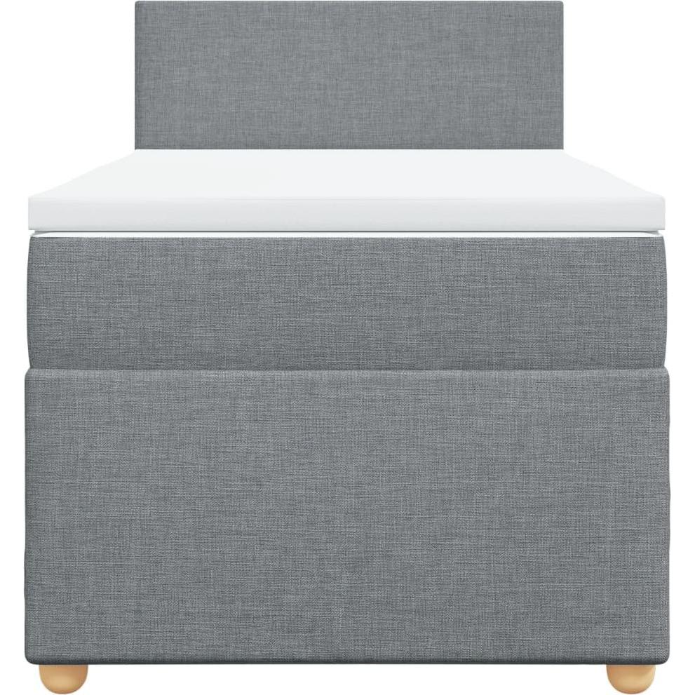 Thumbnail - VidaXL, Bett, Bo x springbett mit Matratze 90 x 200 cm Stoff (90 x 200 cm)