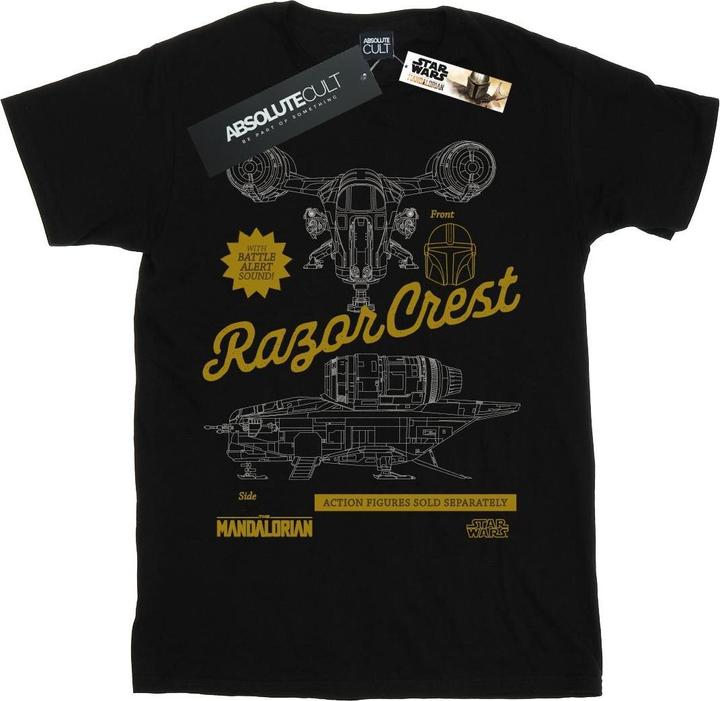 Immagine prodotto Star Wars The Mandalorian The Razor Crest Maglietta Ampia Donna (4XL)